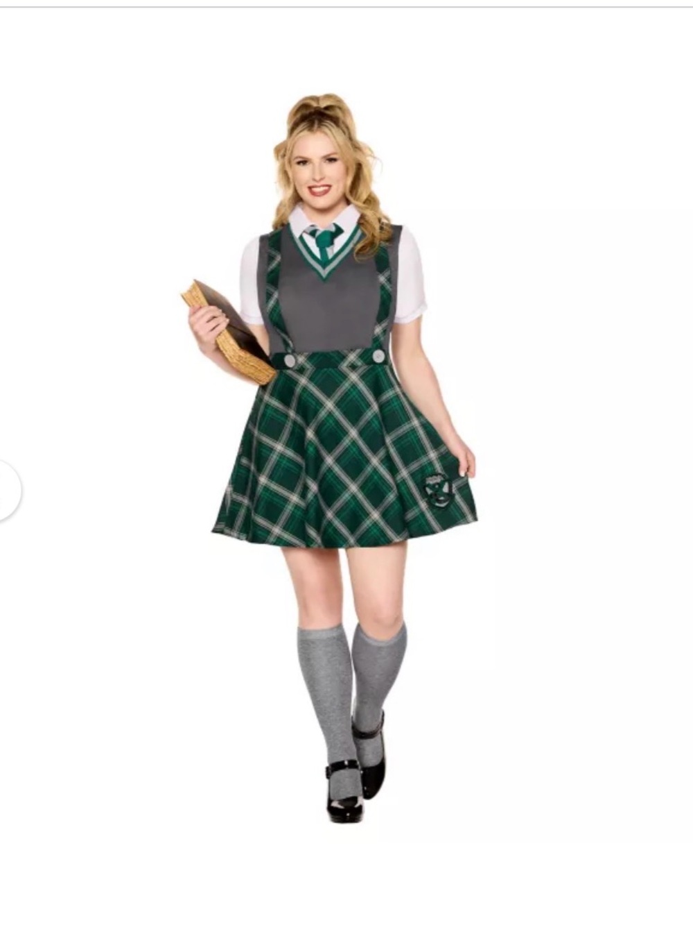 Adult Slytherin Dress Costume - Harry Potter - Schoolgirl